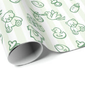 Doodle Whimsical Baby Dusche Geschenkpapier (Rolleneckpunkt)