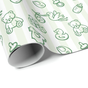 Doodle Whimsical Baby Dusche Geschenkpapier