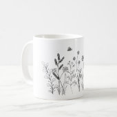 Doodle Wild Pflanze Tasse (Vorderseite Links)