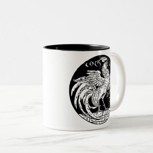 Doodle Zweifarbige Tasse (VorderseiteRechts)