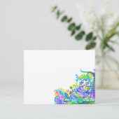 Doodlebugs Green Reciards Postkarte (Stehend Vorderseite)