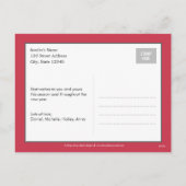 Doodled Banner Holiday Foto Card Postkarte (Rückseite)