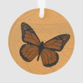 Doodled Monarch Acrylic Ornament (Rückseite)