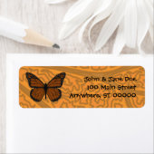 Doodled Monarch Address Label (Insitu)