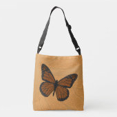Doodled Monarch All-Over-Print-Tasche Tragetaschen Mit Langen Trägern (Rückseite)