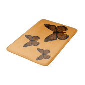 Doodled Monarch Bath Mat Badematte (Schrägansicht)
