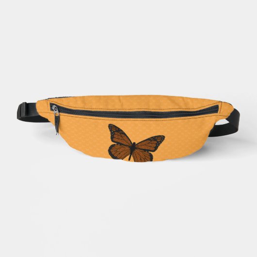 Doodled Monarch Bauchtasche (Vorderseite)