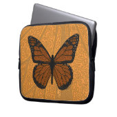 Doodled Monarch Laptop Case (Vorderseite Links)