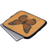 Doodled Monarch Laptop Case (Vorne Knopf)