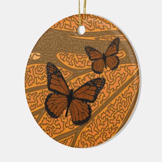 Doodled Monarch Ornament (Links)