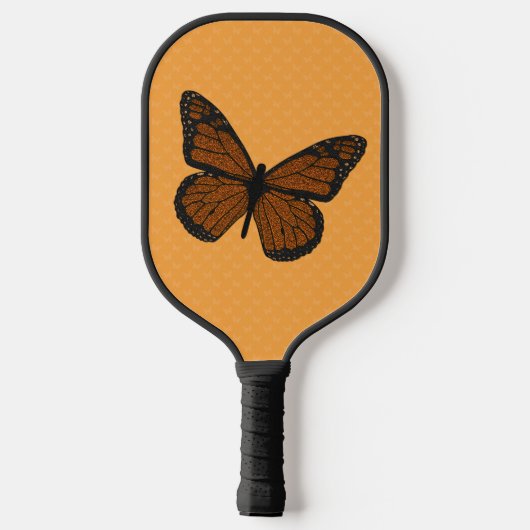 Doodled Monarch Pickleball Schläger (Rückseite)