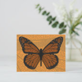 Doodled Monarch Postcard Postkarte (Stehend Vorderseite)