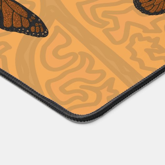 Doodled Monarch Schreibtischunterlage (Ecke)