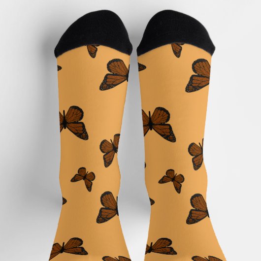 Doodled Monarch Socken (Oben)