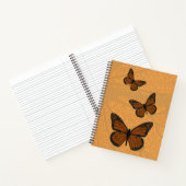 Doodled Monarch Spiral Notebook Notizbuch (Innenseite)