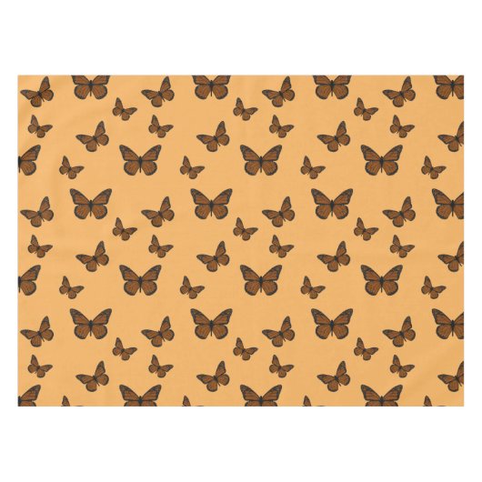 Doodled Monarch Tableclout Tischdecke (Vorderseite (Horizontal))