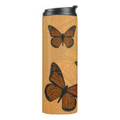 Doodled Monarch Thermal Tumbler Thermosbecher (Nach links gedreht)