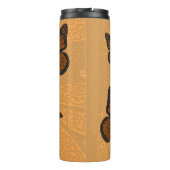 Doodled Monarch Thermal Tumbler Thermosbecher (Rückseite)
