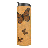Doodled Monarch Thermal Tumbler Thermosbecher (Nach rechts gedreht)