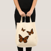 Doodled Monarch Tote Bag Tragetasche (Vorderseite (Produkt))