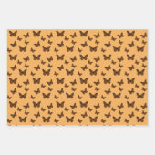 Doodled Monarch Wrapping Paper Set Geschenkpapier Set (Vorderseite)