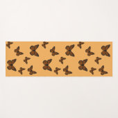 Doodled Monarch Yoga Mat Yogamatte (Vorderseite (Horizontal))