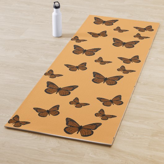 Doodled Monarch Yoga Mat Yogamatte (Beispiel)