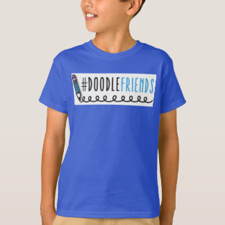 #DoodleFriends - T - Shirt für Kinder mit schwarze