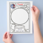 Doodlen auf dem Symbol der Freundschaft Flyer (Hand)