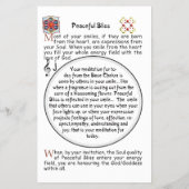 Doodlen auf dem Symbol des Friedlichen Bliss Flyer (Hinten)