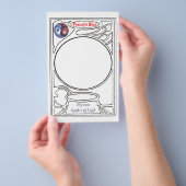 Doodlen auf dem Symbol des Friedlichen Bliss Flyer (Handgriff)