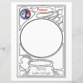 Doodlen auf dem Symbol des Zwecks (Vorderseite)