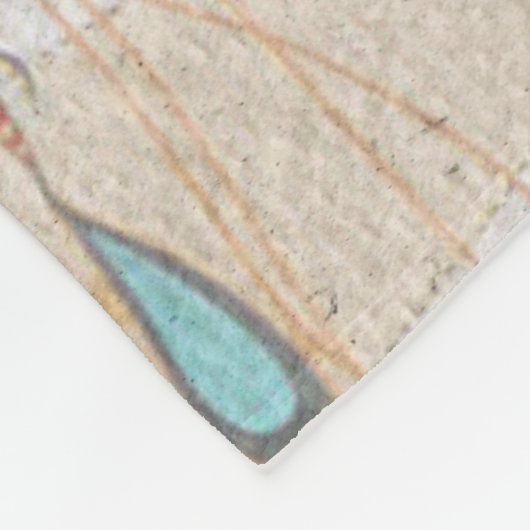 Doodlen auf der Lichtsprache Fleecedecke (Ecke)