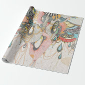 Doodlen auf der Lichtsprache Geschenkpapier (Ungerollt)