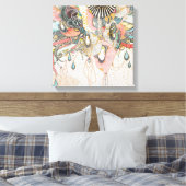 Doodlen auf der Lichtsprache Leinwanddruck (Insitu (Schlafzimmer))