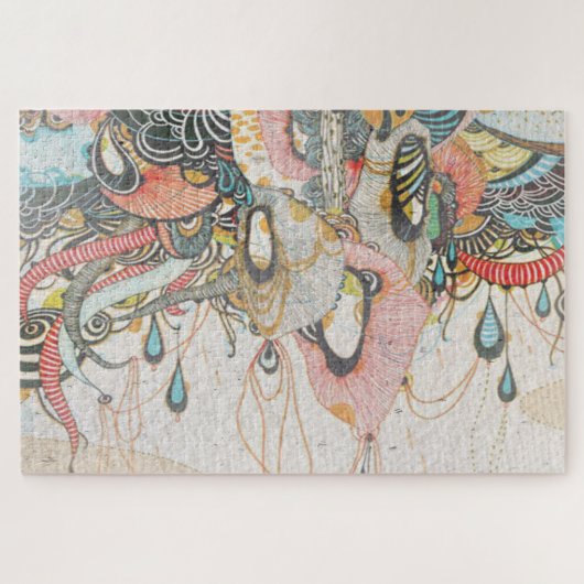 Doodlen auf der Lichtsprache Puzzle (Horizontal)