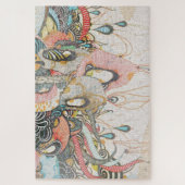 Doodlen auf der Lichtsprache Puzzle (Vertikal)