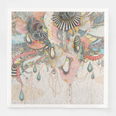 Doodlen auf der Lichtsprache Serviette (Vorderseite)