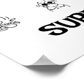 Doodlen ist gut für Ihr Gehirn Poster (Ecke)