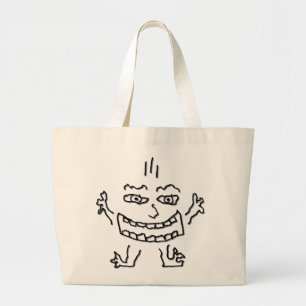 DoodleNut wild character 0002 Jumbo Stoffbeutel