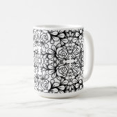 Doodlerosen Kaffeetasse (VorderseiteRechts)