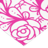 Doodleroses rosa tischdecke (Schrägansicht)