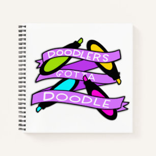 Doodlers Gotta Doodle Square Notebook Notizblock