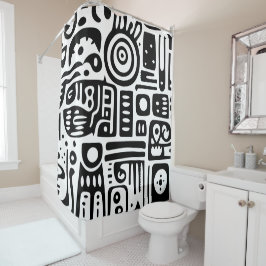 Doodles 1 von 4 duschvorhang