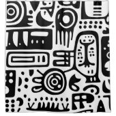 Doodles 2 von 4 duschvorhang (Vorderseite)