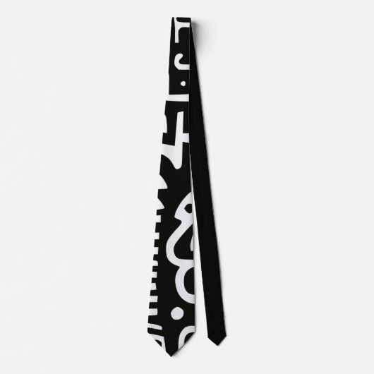 Doodles Abstrakt Moderne Formen Krawatte (Vorderseite)
