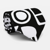 Doodles Abstrakt Moderne Formen Krawatte (Gerollt)