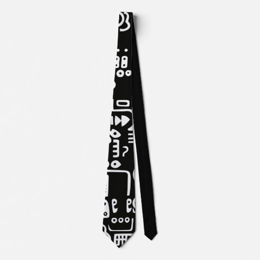 Doodles Abstrakt Moderne Formen Krawatte (Vorderseite)