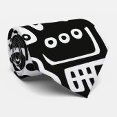 Doodles Abstrakt Moderne Formen Krawatte (Gerollt)