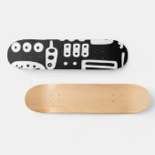 Doodles Abstrakt Moderne Formen Skateboard (Horizontal)